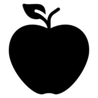 apple glyph icon vector