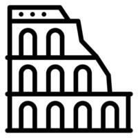 historical line icon vector