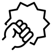 action movie line icon vector