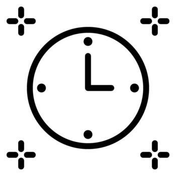 timer line icon vector