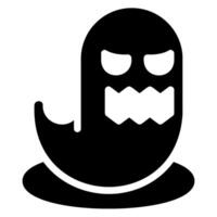 horror glyph icon vector