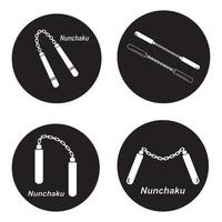 Nunchaku icon design vector