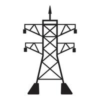 high voltage power line icon vector