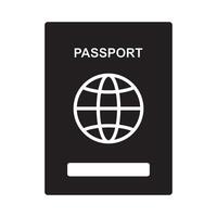 passport logo design vector