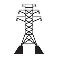 high voltage power line icon vector