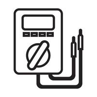 digital multimeter icon vector