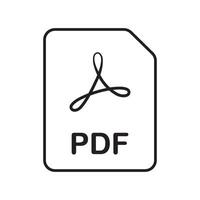 PDF icon design vector