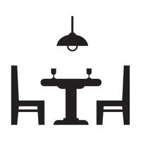 dining table set icon vector