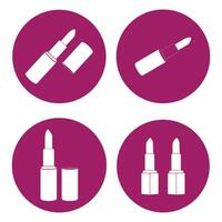 lipstick icon design vector