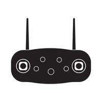 Remote control drone icon vector