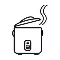 rice cooker icon vector