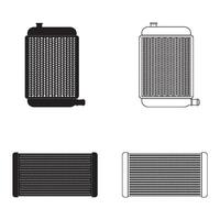 Radiator icon design vector