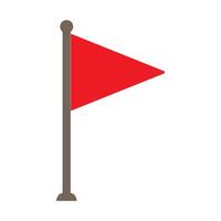 red flag icon vector