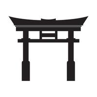 Torii Gate icon vector