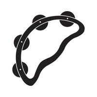 tambourine icon traditional musical instruments vector