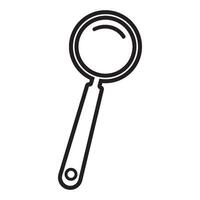 magnifying glass icon. vector