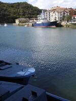 View of the Basque village of Orio, Spain photo