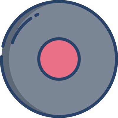 record linear color illustration