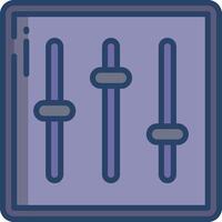 Adjustment linear color illustration vector