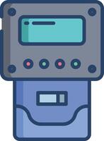 Power Meter linear color illustration vector