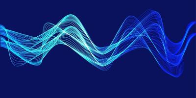 abstract background with colorful waves vector