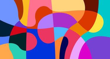 Colorful abstract fluid and psychedelic flat background for summer holiday party vector