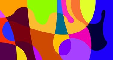 Colorful abstract fluid and psychedelic flat background for summer holiday party vector