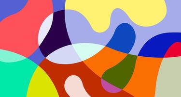 Colorful abstract fluid and psychedelic flat background for summer holiday party vector