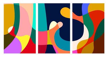 colorful abstract psychedelic liquid and fluid background pattern vector