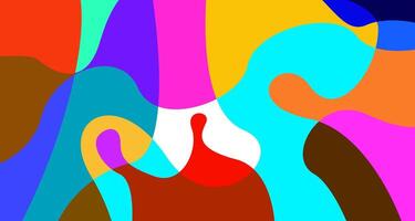 Colorful abstract fluid and psychedelic flat background for summer holiday party vector