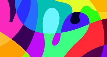 Colorful abstract fluid and psychedelic flat background for summer holiday party vector