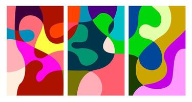 colorful abstract psychedelic liquid and fluid background pattern vector