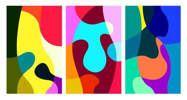 colorful abstract psychedelic liquid and fluid background pattern vector