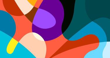 Colorful abstract fluid and psychedelic flat background for summer holiday party vector