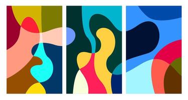 colorful abstract psychedelic liquid and fluid background pattern vector