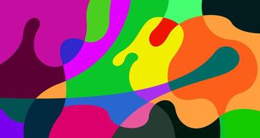 Colorful abstract fluid and psychedelic flat background for summer holiday party vector