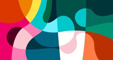 Colorful abstract fluid and psychedelic flat background for summer holiday party vector