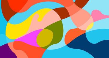 Colorful abstract fluid and psychedelic flat background for summer holiday party vector