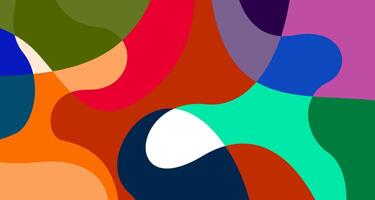 Colorful abstract fluid and psychedelic flat background for summer holiday party vector