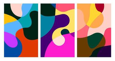 colorful abstract psychedelic liquid and fluid background pattern vector