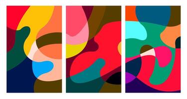 colorful abstract psychedelic liquid and fluid background pattern vector
