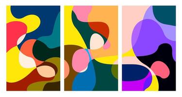 colorful abstract psychedelic liquid and fluid background pattern vector