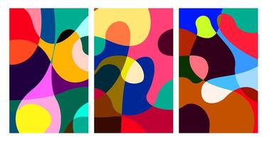 colorful abstract psychedelic liquid and fluid background pattern vector