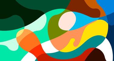Colorful abstract fluid and psychedelic flat background for summer holiday party vector