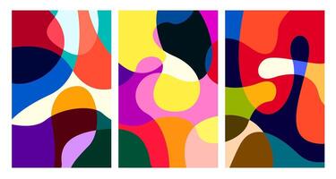 colorful abstract psychedelic liquid and fluid background pattern vector