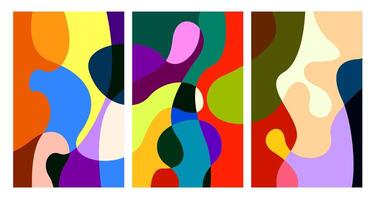 colorful abstract psychedelic liquid and fluid background pattern vector