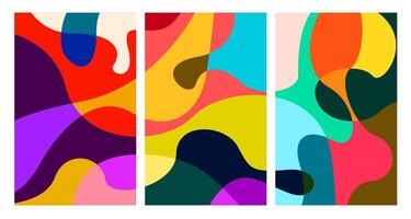 colorful abstract psychedelic liquid and fluid background pattern vector