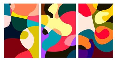 colorful abstract psychedelic liquid and fluid background pattern vector