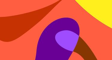 Minimalist simple flat colorful fluid geometric abstract background for summer vector