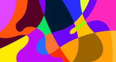 Colorful abstract fluid and psychedelic flat background for summer holiday party vector